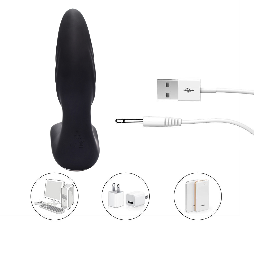 Upgraded Remote Control 12 Speeds Vibrating G Spot Vibrator Anal Sex Toy for Couple