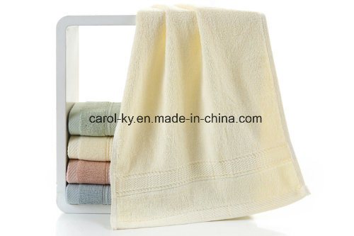 Solid Color Dobby Hem Dobby Border Cotton Towel