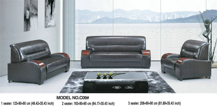 Best Quality Office Furniture Modern Leather Sofa (C09)