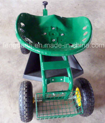 Garden Seat Cart for Sitting with Pneumatic Wheel (TC4501)