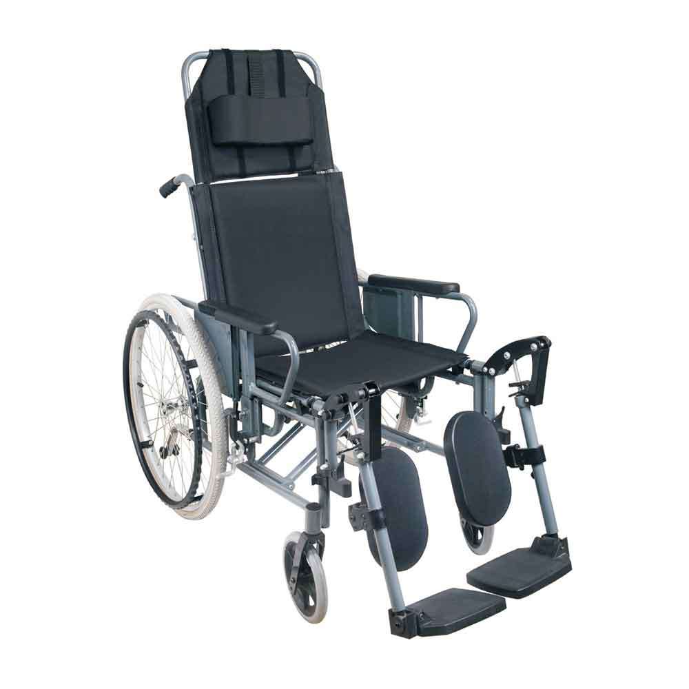 High Back Disabled Reclining Manual Aluminum Wheelchair (JX-864LGCF8)