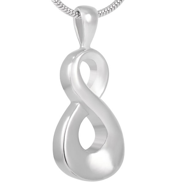 Infinity Love Memorial Urn Necklace Cremation Ashes Holder