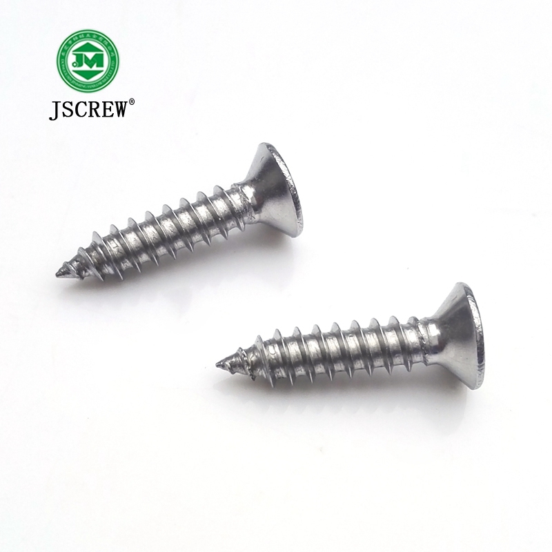 Flat Haed Zinc Plated Furniture Dowel Wood Screw