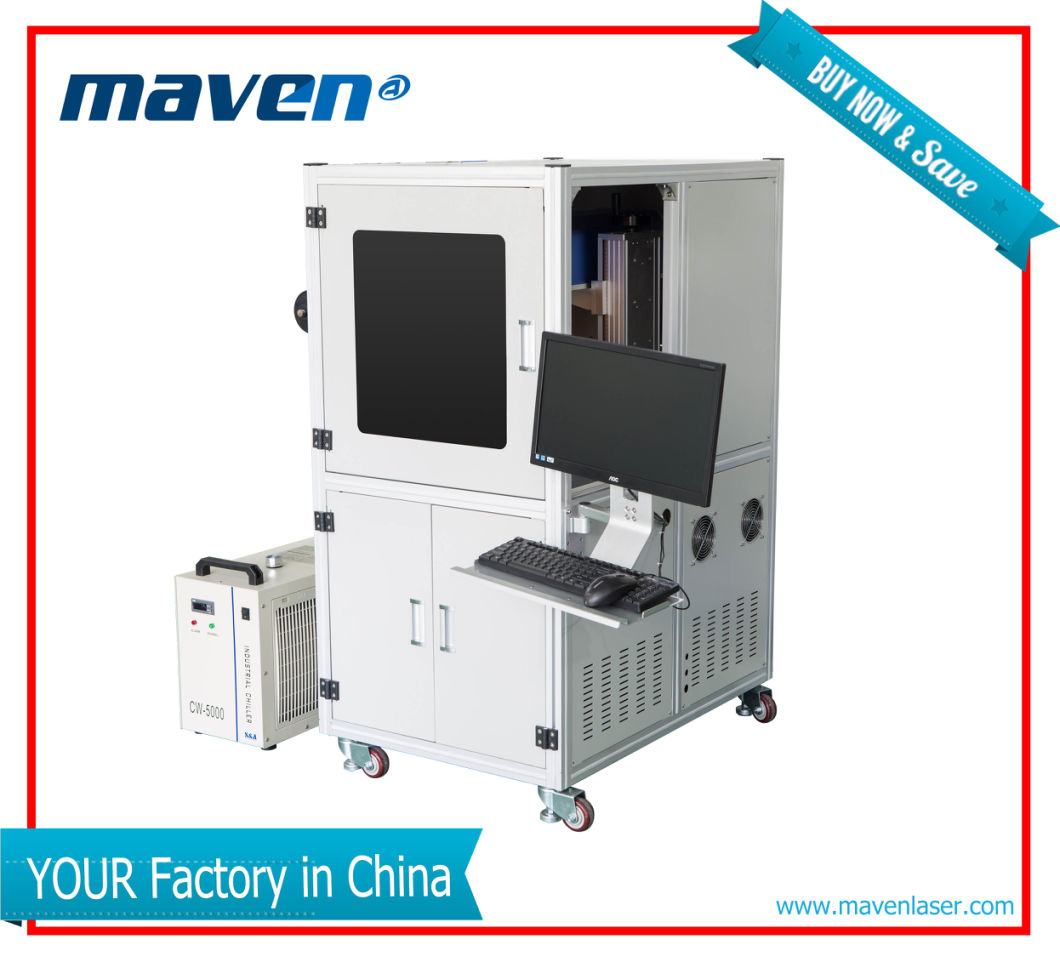 Cable Sleeve Automatic Feeding and Loading UV Laser Marking Cutting Machine/Wire Printer Cutter System