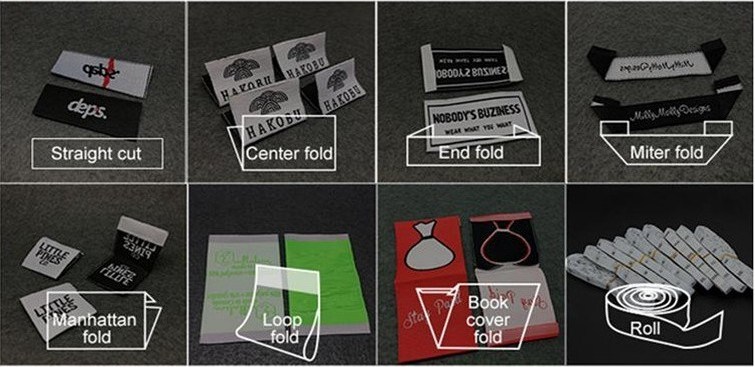 High Quality Custom Printed Woven Garment Label for Clothing