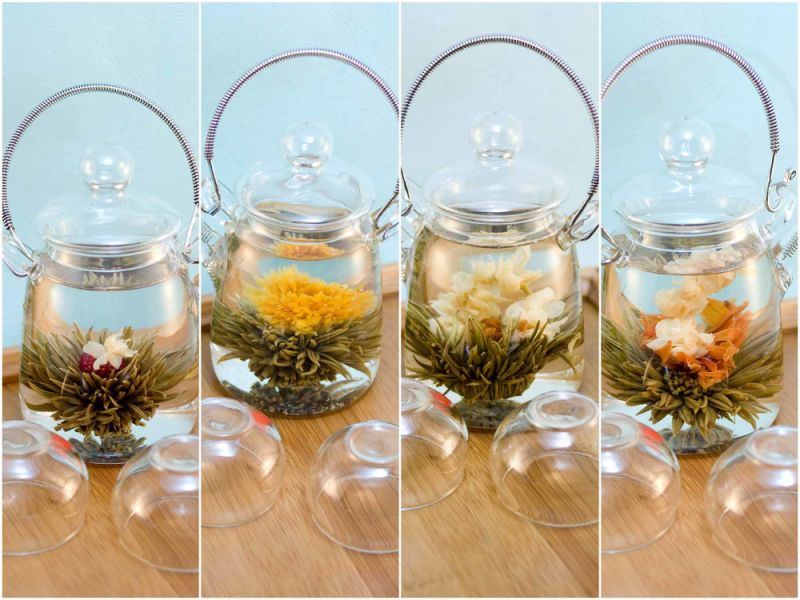 Chinese Handmade Artistic Tea, Blossom Tea, Flowering Tea, Blooming Tea Balls with Customized Gift Package (BT002)