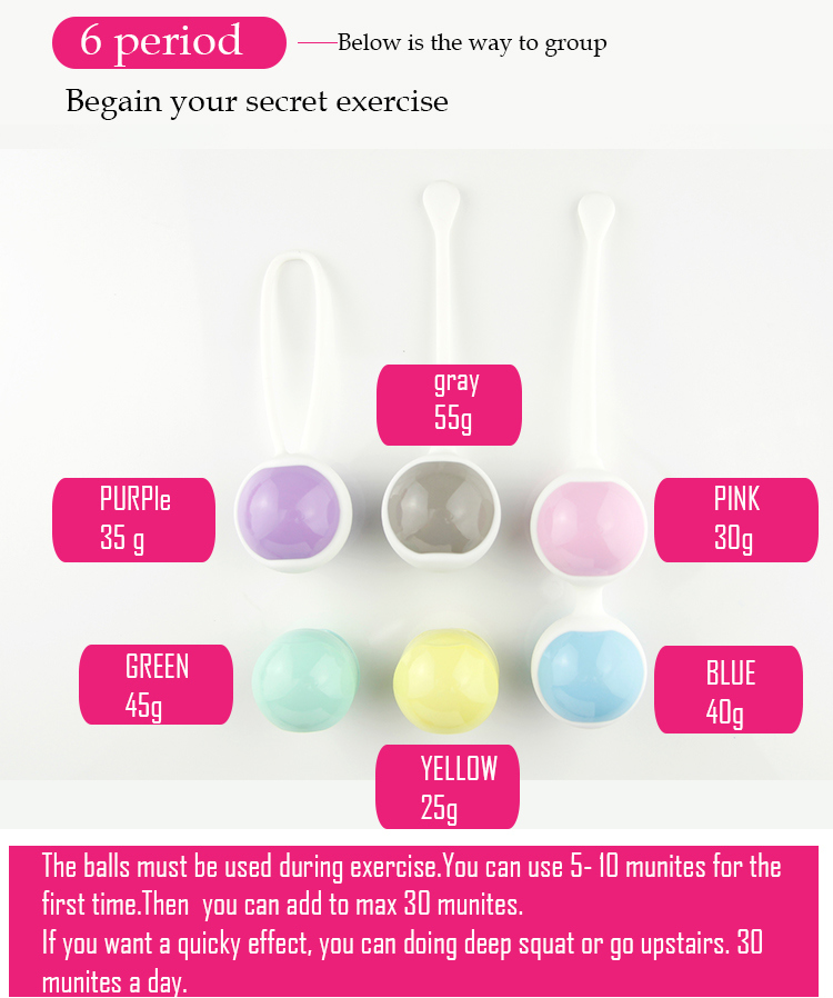 Female Vaginal Shrink Training Waterproof Kegel Ball