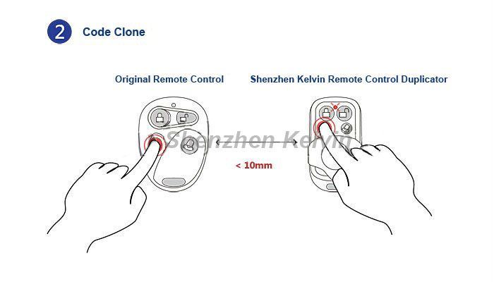 Universal 433MHz 2/4 Buttons Keyfob Kl300-4k