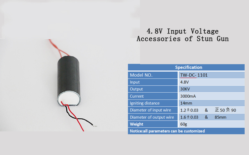 DC 4.8V to 16000V High Voltage Transformer Boost Step-up Power Module