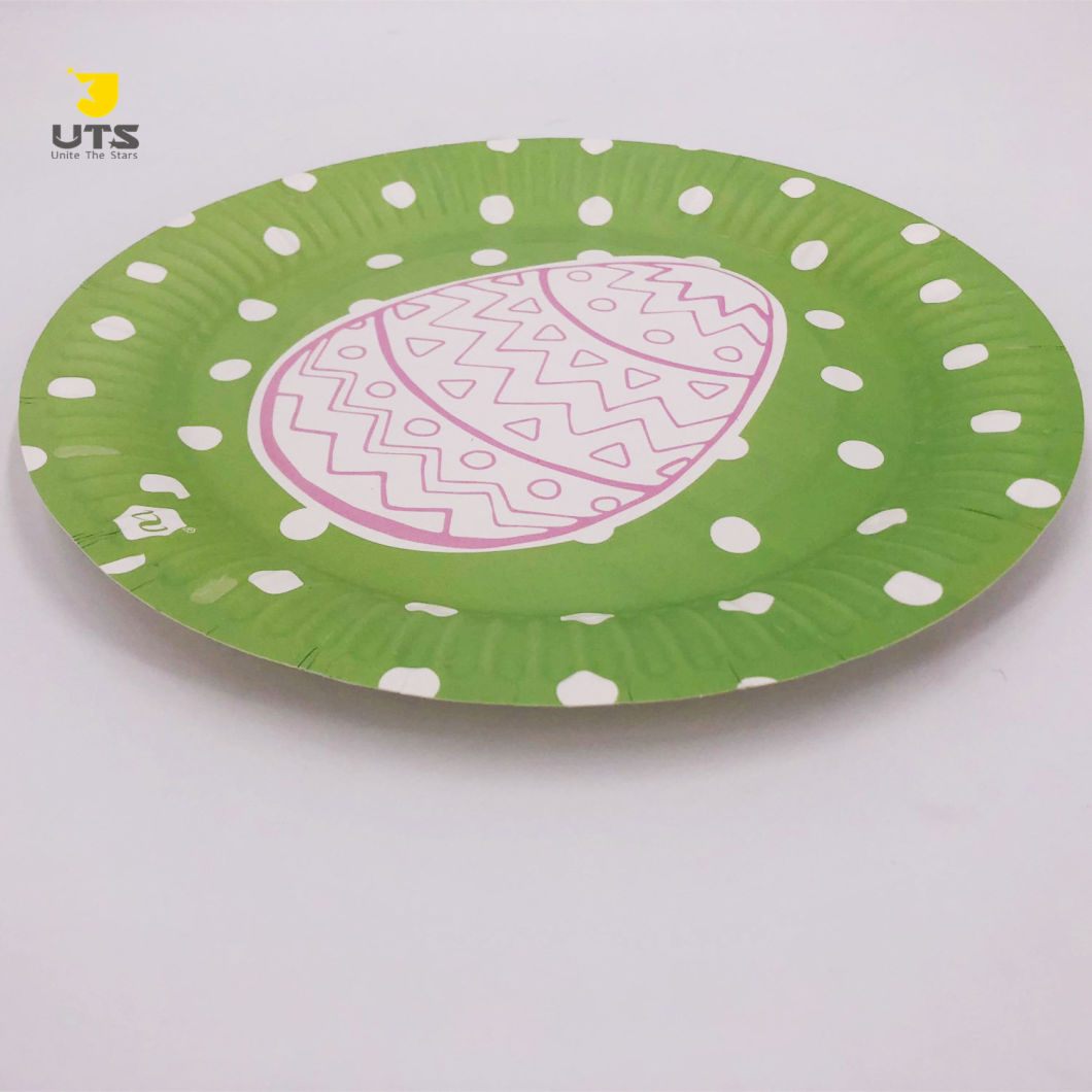 Custom Biodegradable Food Grade Paper Food Plates