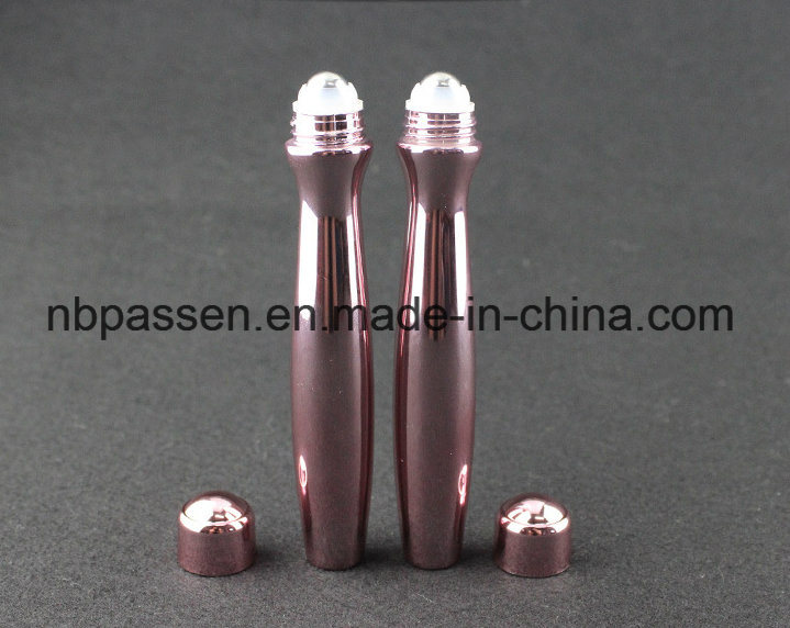 15ml Rose Gold Plastic Roll-on Bottle for Cosmetic Packaging (PPC-PRB-018)