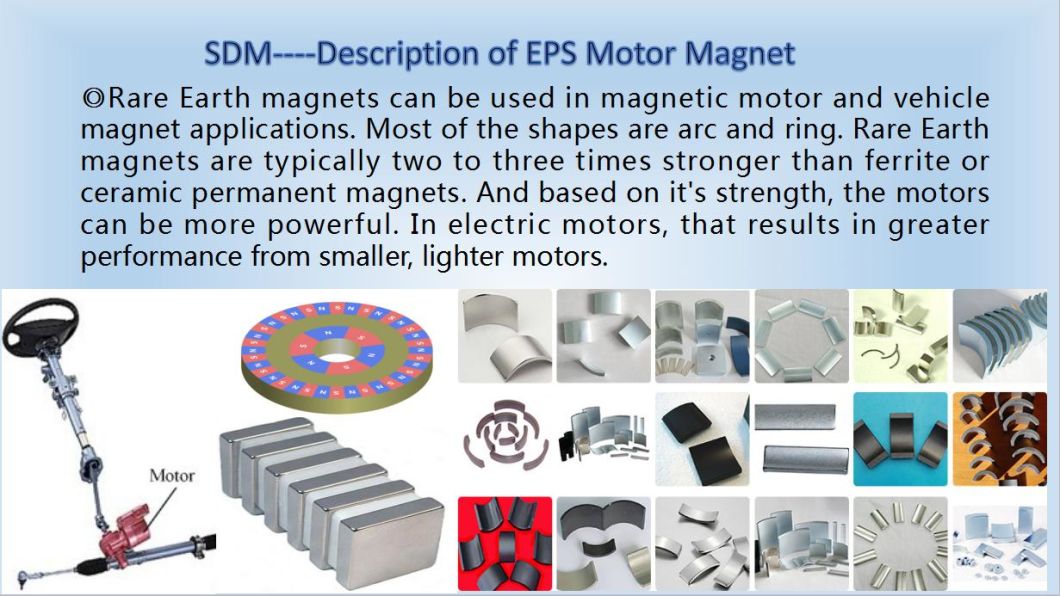 14 Experience Pct/Hast Tested Permanent Neodymium EPS Motor Magnet