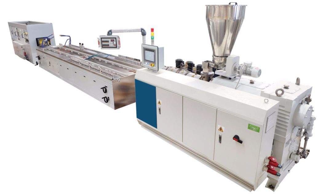 Plastic Extruder- Wood (WPC) PE/PVC Window Profile/Ceiling/Board/Wall Panel/Edge Banding/Sheet/ Pipe Extrusion (extruding) Making Machine