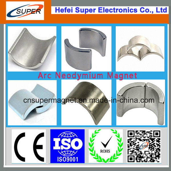 High Quality Arc Shape Sintered NdFeB Magnet for Motor