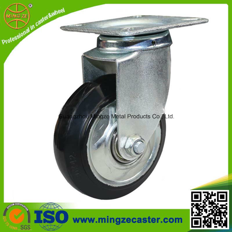 4 Inch Industrial Swivel Rubber Caster