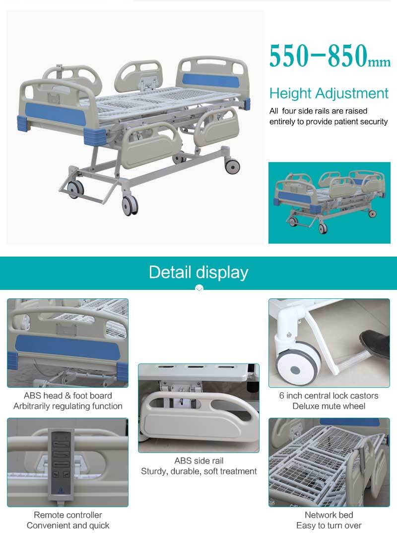 Luxury Modern Hospital Patient Recovery ICU Bed for Sick People