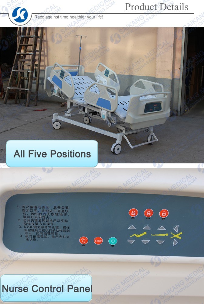 ABS Multi-Functions Medical Customization Foldable Hospital Sick Bed