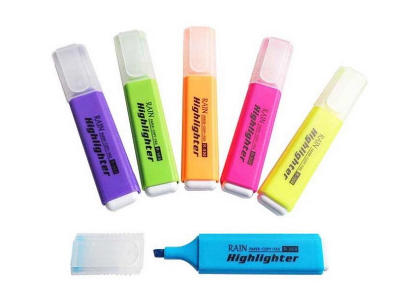 Hot Sale Fluorescent Marker Office School Supply Mini Size Lovely Multi Color Highlighter