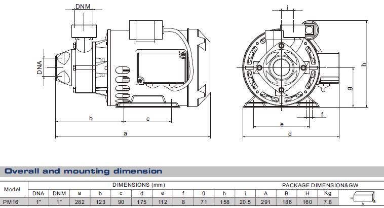 Stainless Steel Shaft Domestic Electric Small Vortex Water Pump (PM16)