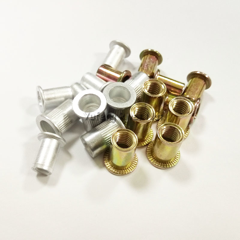 Flat Head Knurled (Round) Body Rivet Nut