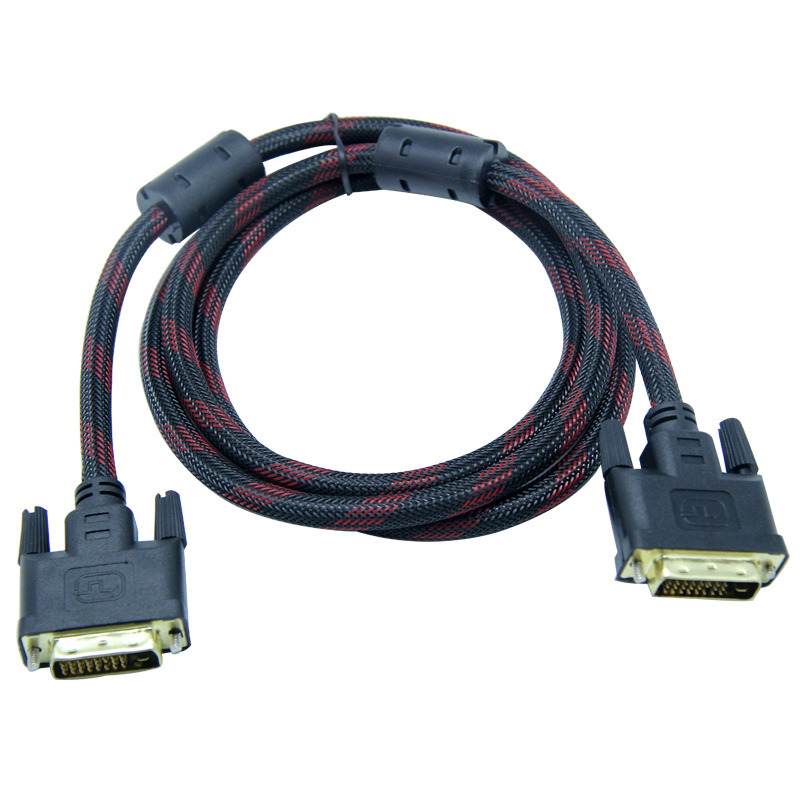 Gold Plated Nylon Braided DVI 24+1 Digital Display Port Monitor Cable