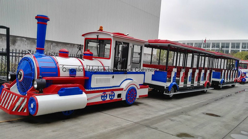 High Quality Electric Trackless Tourist Train with Coaches for 28 People