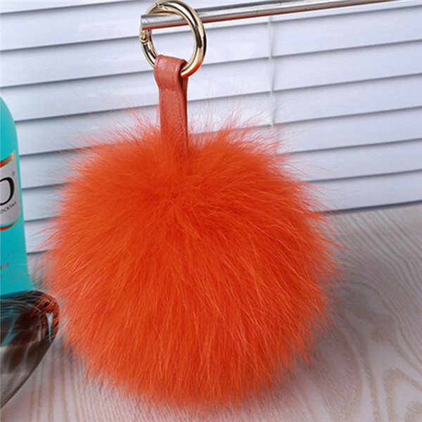 Elegant Fancy Fox Fur POM POM for Car Pendant