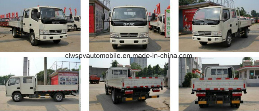 5 Tons Double Cab Cargo Truck Dongfeng 6 Wheels Lorry Vehicle