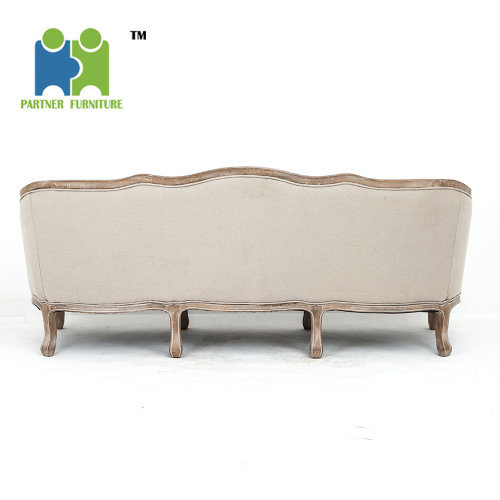 (KIMBERLEY) Simple Design Wooden Foot Three Seats Sofa