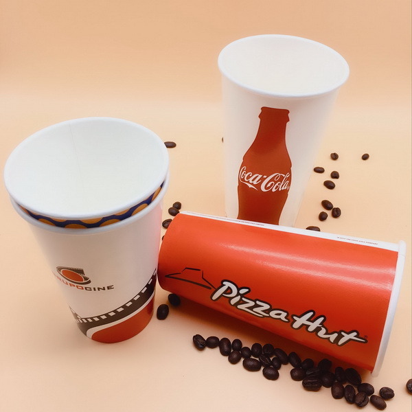 16oz Disposable Single Wall Paper Cups for Cold Drinks