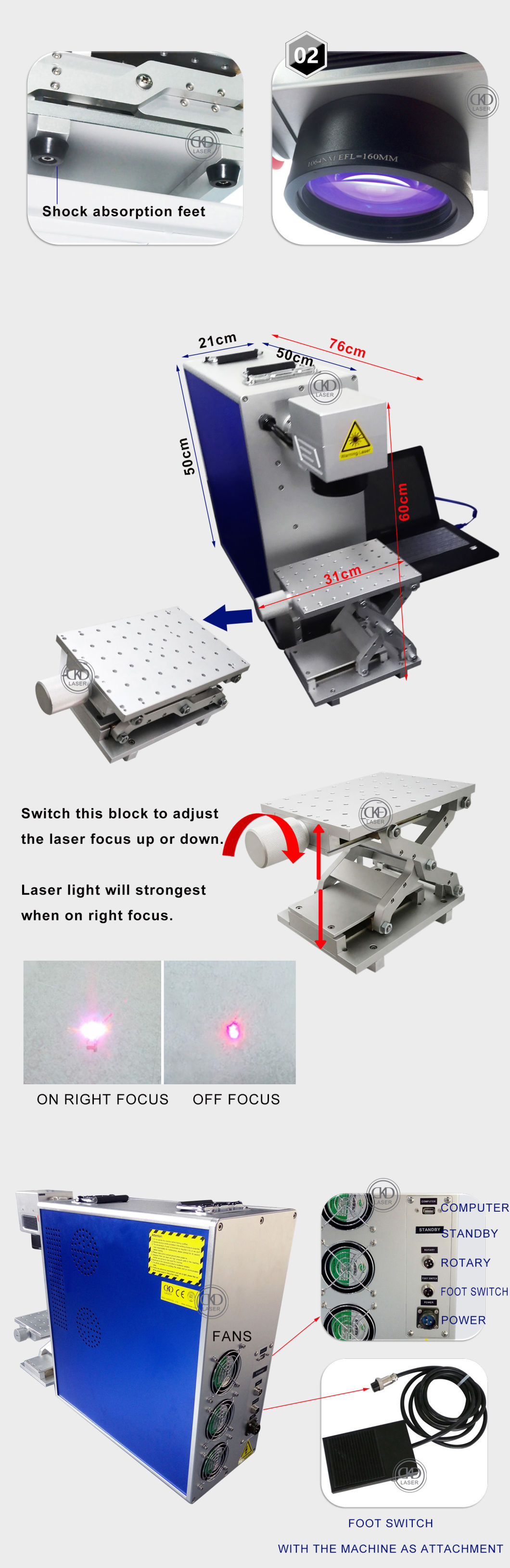 Portable Fiber Laser Marker for Quickly Mark Engraving Metal Logo Design