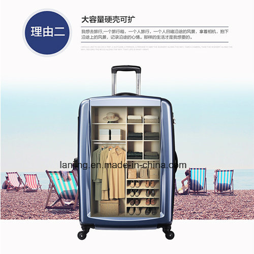 Fashion Design ABS+PC Travel Luggage Trolley Luggage Bag /Luggage Extended