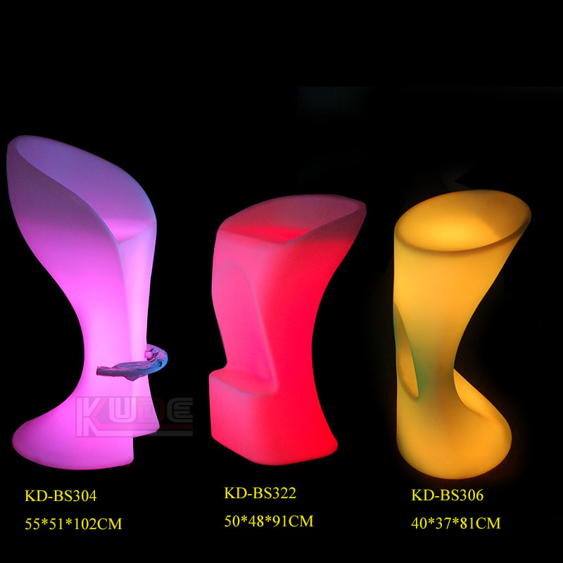 Patio LED Plastic Furniture LED PE Furniture Atmosphere Furniture