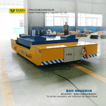 Steel Beam Transfer Trolley with Hydraulic Lifting Table