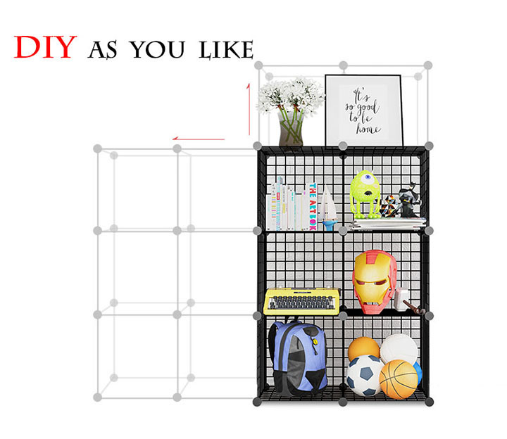 DIY Wire Mesh Free Standing Waterproof Metal Storage Shelves