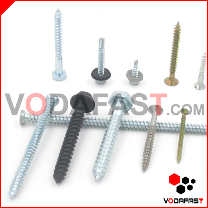 DIN609 Hexagon Head Shoulder Screw with Long Threaded Pin Yellow Zinc Plated