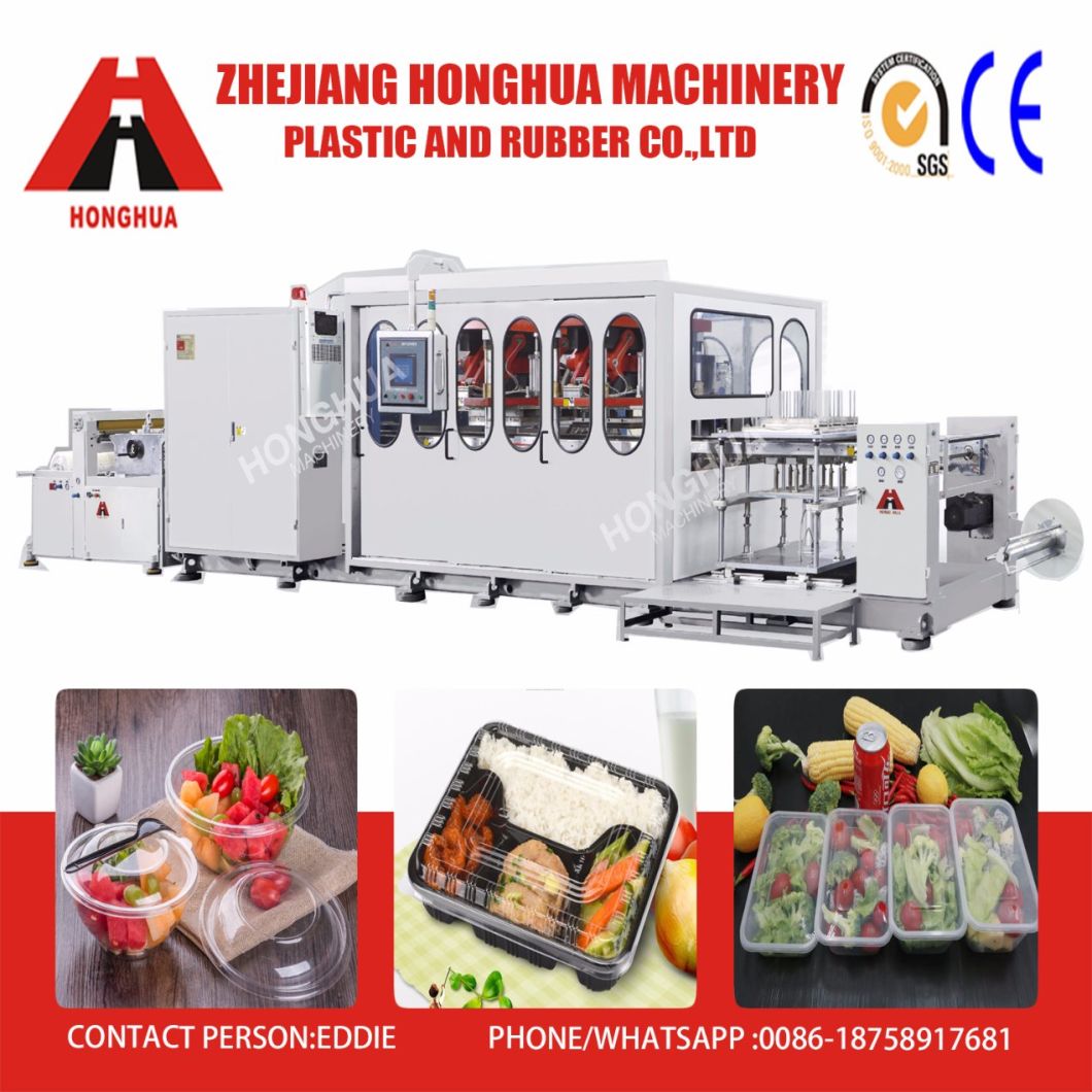 Multi Function Plastic Egg Tray Fast Food Package Containers Making Machine for PP PS Pet Material