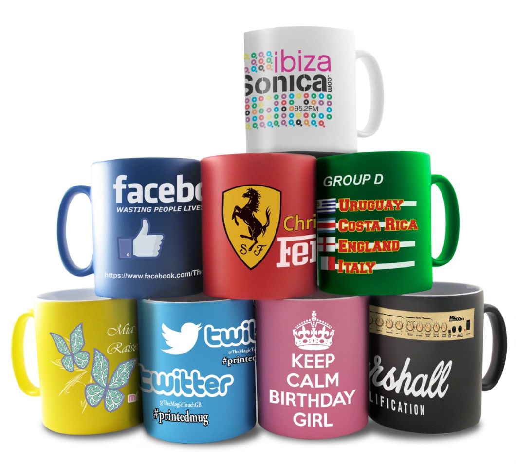 21oz Embossed Promotion Ceramic Mugs for Customed Logo in Coffee Cup