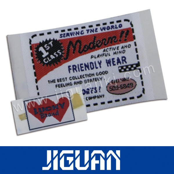 Custom Printed Garment Cloth Woven Fabric Label