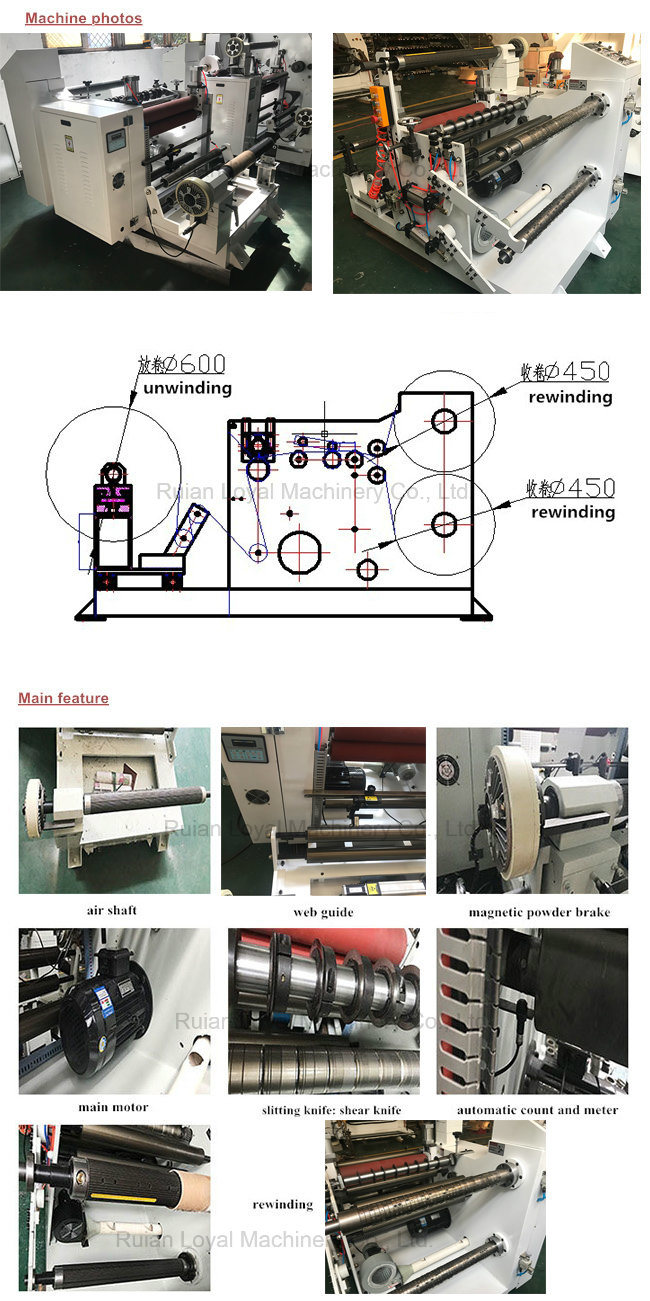 Polyimide Antistatic Tape Slitting Machine with Firction Shaft