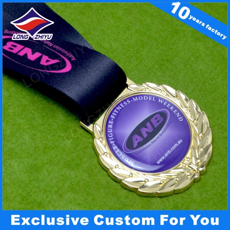 Sport Meeting Games Medal Clear Acrylic Medal with Logo Printing Swimming Medal Awards