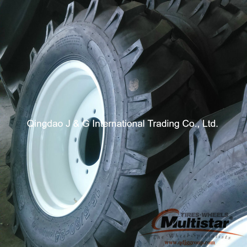 24 Inch Agricultural Tractor Tyre 15.5/80-24 with Wheels