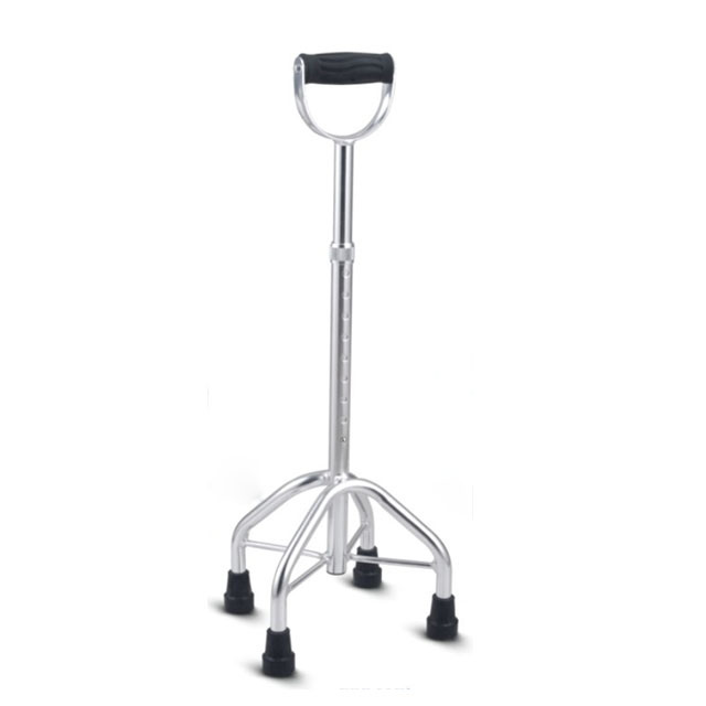 Aluminum Walking Stick/Cane with 4-Legs Rubber Tips