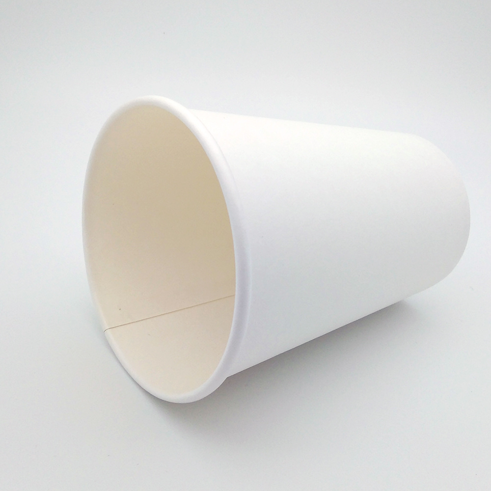 Custom Made Disposable Single Wall Hot Solid Coffee Paper Cup