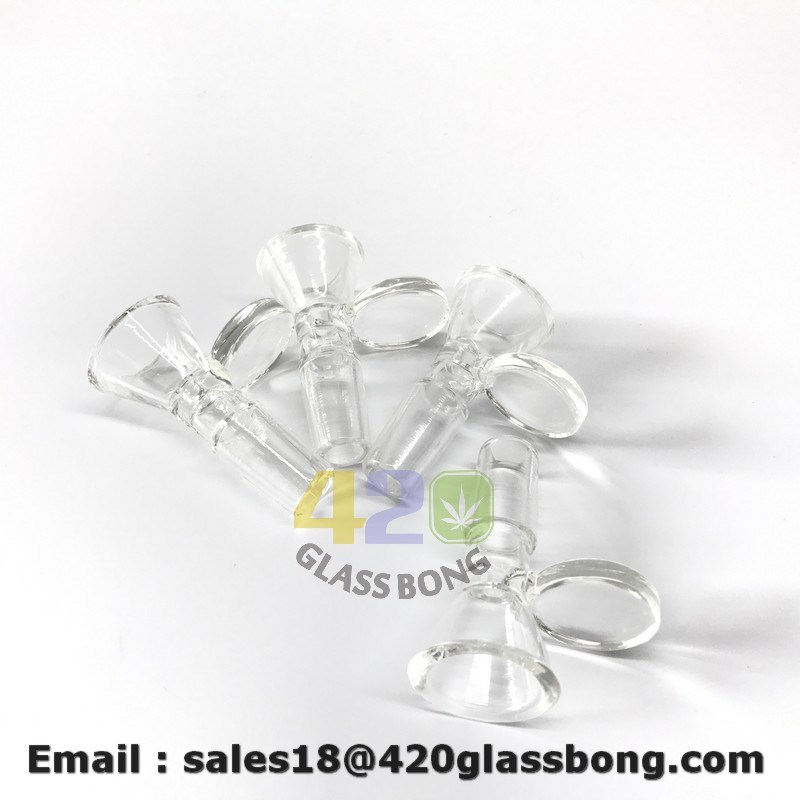 Glass Water Smoking Pipe 14mm/18mm Male Joint Glass Bowls and Adapters