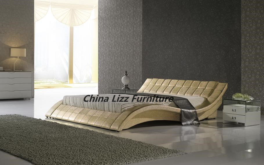 European Hotel Bedroom Furniture Upholstered Bed
