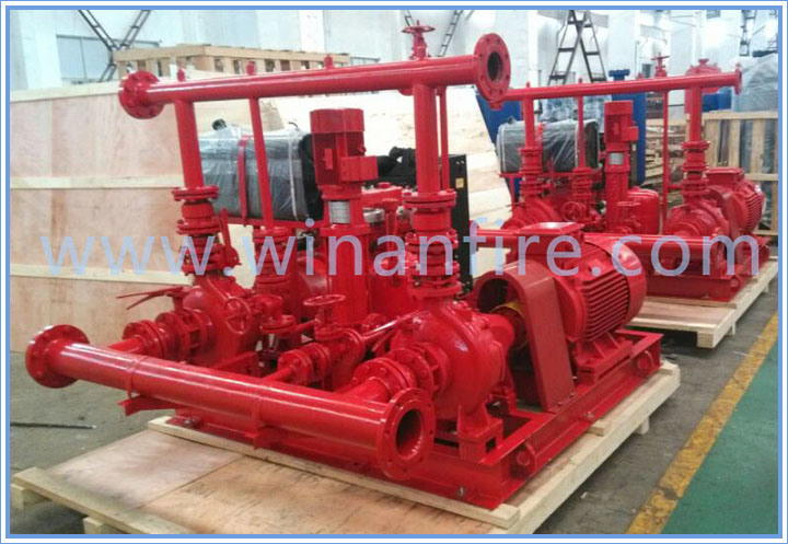 End Suction Fire Water Pump with Diesel Engine Electric Motor