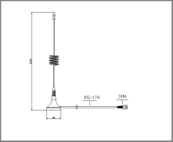 for Car Digital DVB-T Antenna with SMA/BNC/Others Connector DVB-T Antenna