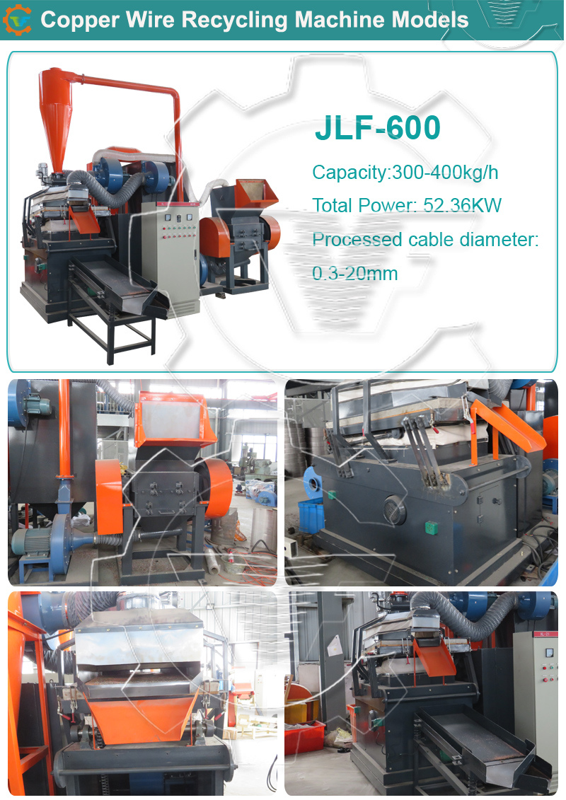 Automatic Scrap Copper Cable Granulator Wire Recycling Machine