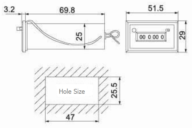 4 Digital 5 Digital 6 Digital Counter with Ce (CSK)